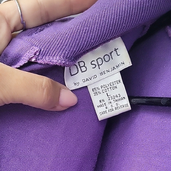 DB Sport Elegant Purple Jumper With Pockets - Picture 8 of 8